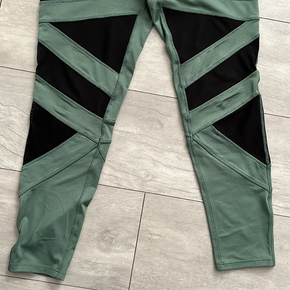 JESSICA SIMPSON Workout Athleisure Yoga Tights Legging Mesh Full Length, Size L - Picture 4 of 11